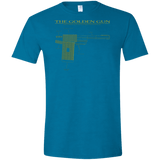 T-Shirts Antique Sapphire / S The Golden Gun Men's Semi-Fitted Softstyle