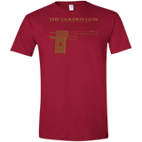 T-Shirts Cardinal Red / S The Golden Gun Men's Semi-Fitted Softstyle
