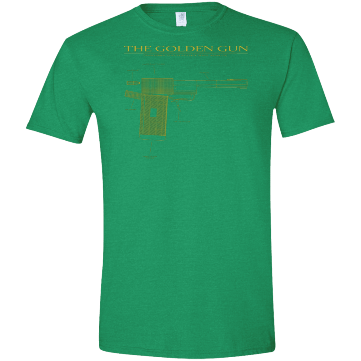 T-Shirts Heather Irish Green / S The Golden Gun Men's Semi-Fitted Softstyle