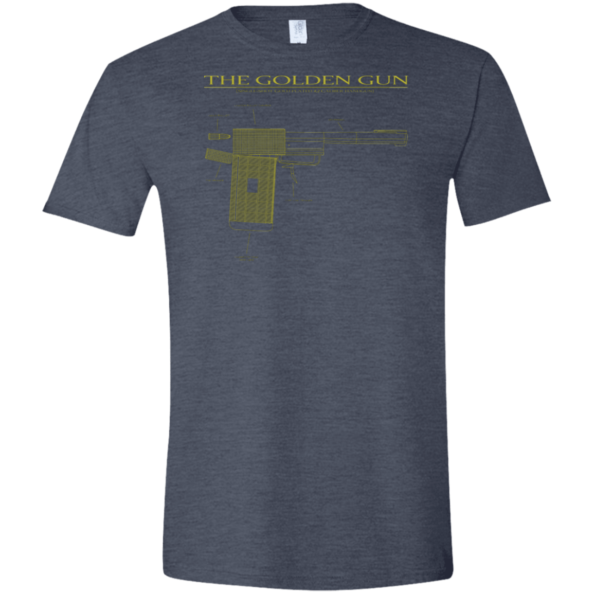 T-Shirts Heather Navy / S The Golden Gun Men's Semi-Fitted Softstyle