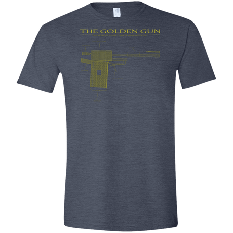 T-Shirts Heather Navy / S The Golden Gun Men's Semi-Fitted Softstyle