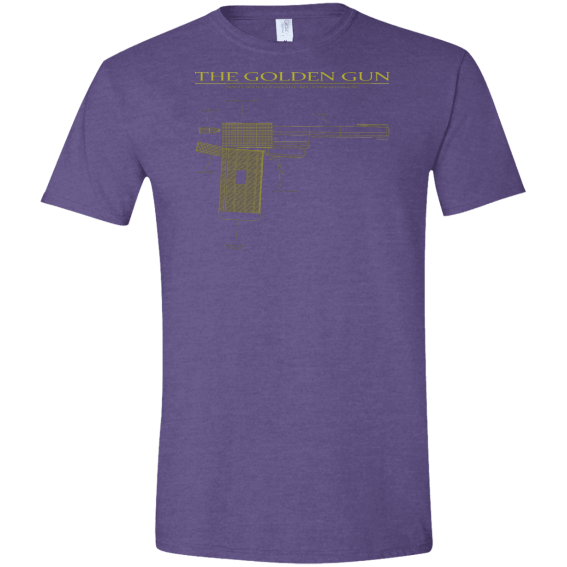 T-Shirts Heather Purple / S The Golden Gun Men's Semi-Fitted Softstyle