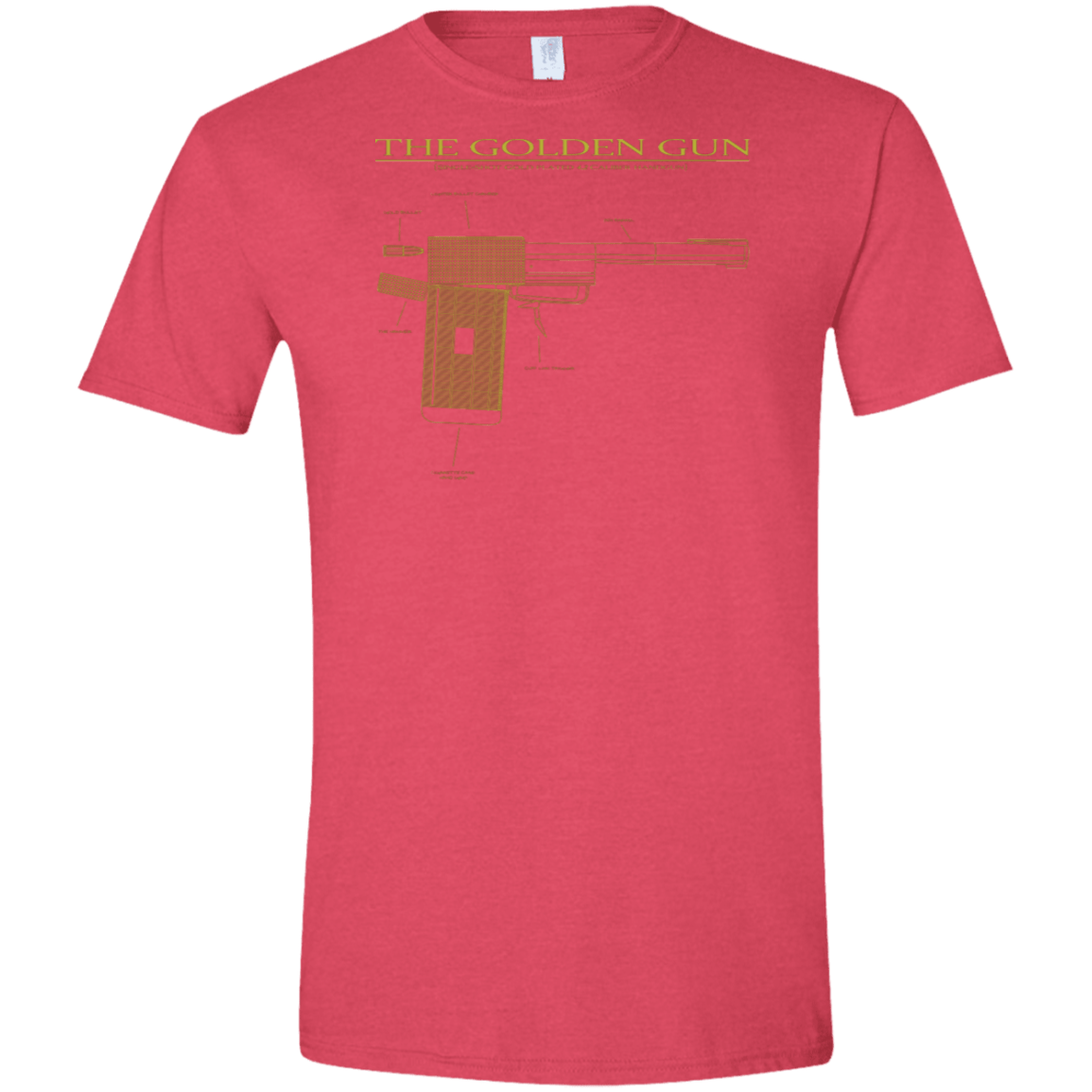 T-Shirts Heather Red / S The Golden Gun Men's Semi-Fitted Softstyle