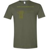 T-Shirts Military Green / S The Golden Gun Men's Semi-Fitted Softstyle