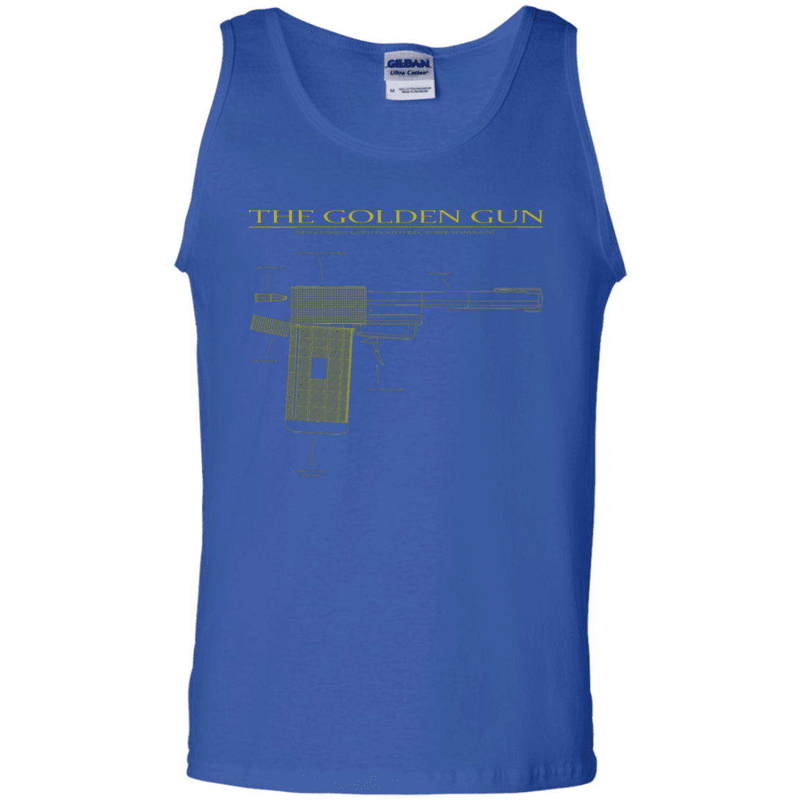 T-Shirts Royal / S The Golden Gun Men's Tank Top