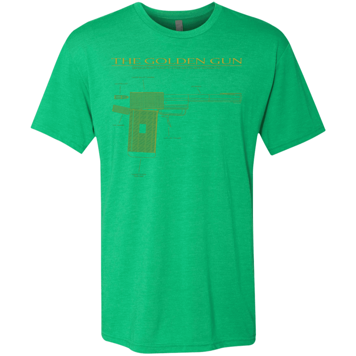 T-Shirts Envy / S The Golden Gun Men's Triblend T-Shirt