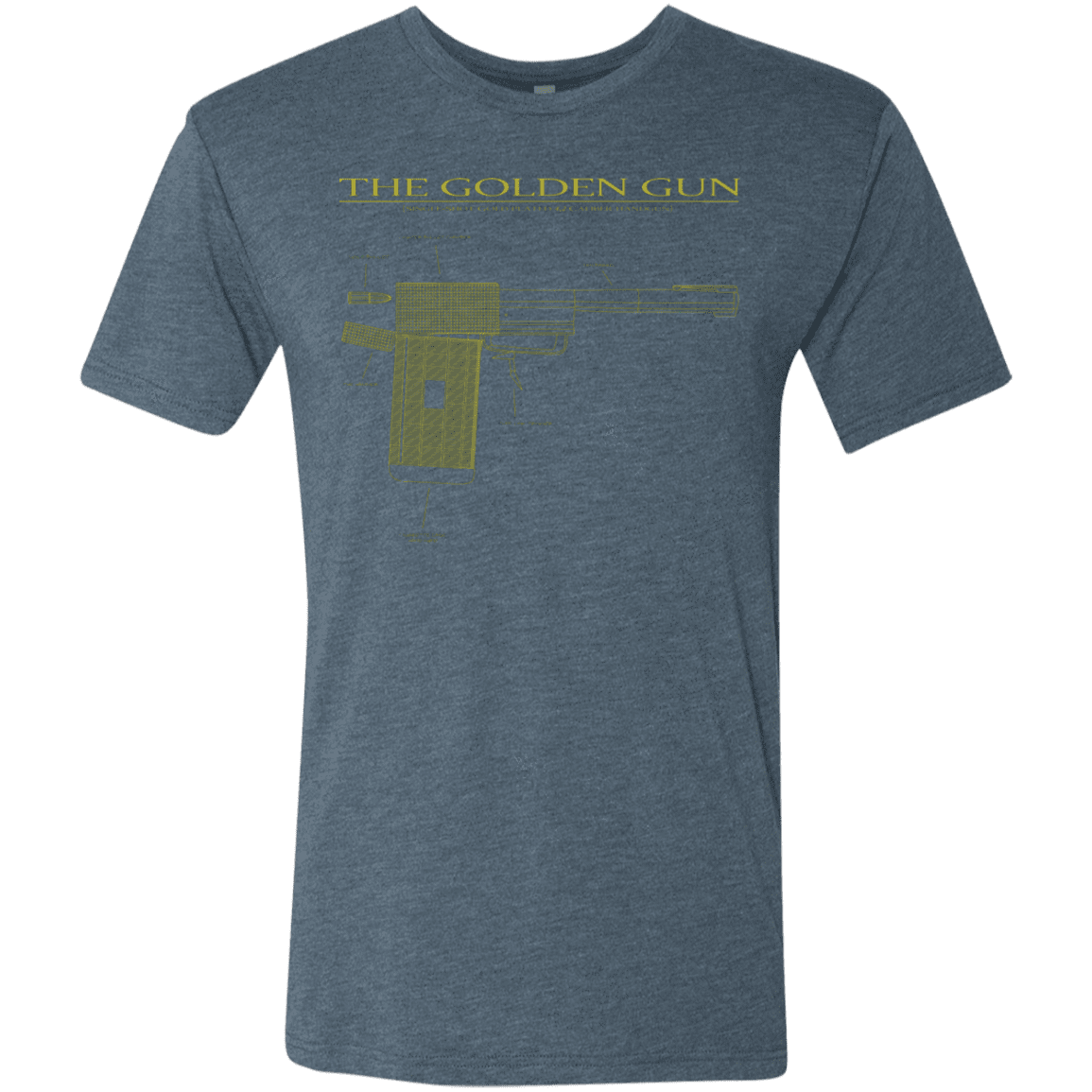 T-Shirts Indigo / S The Golden Gun Men's Triblend T-Shirt