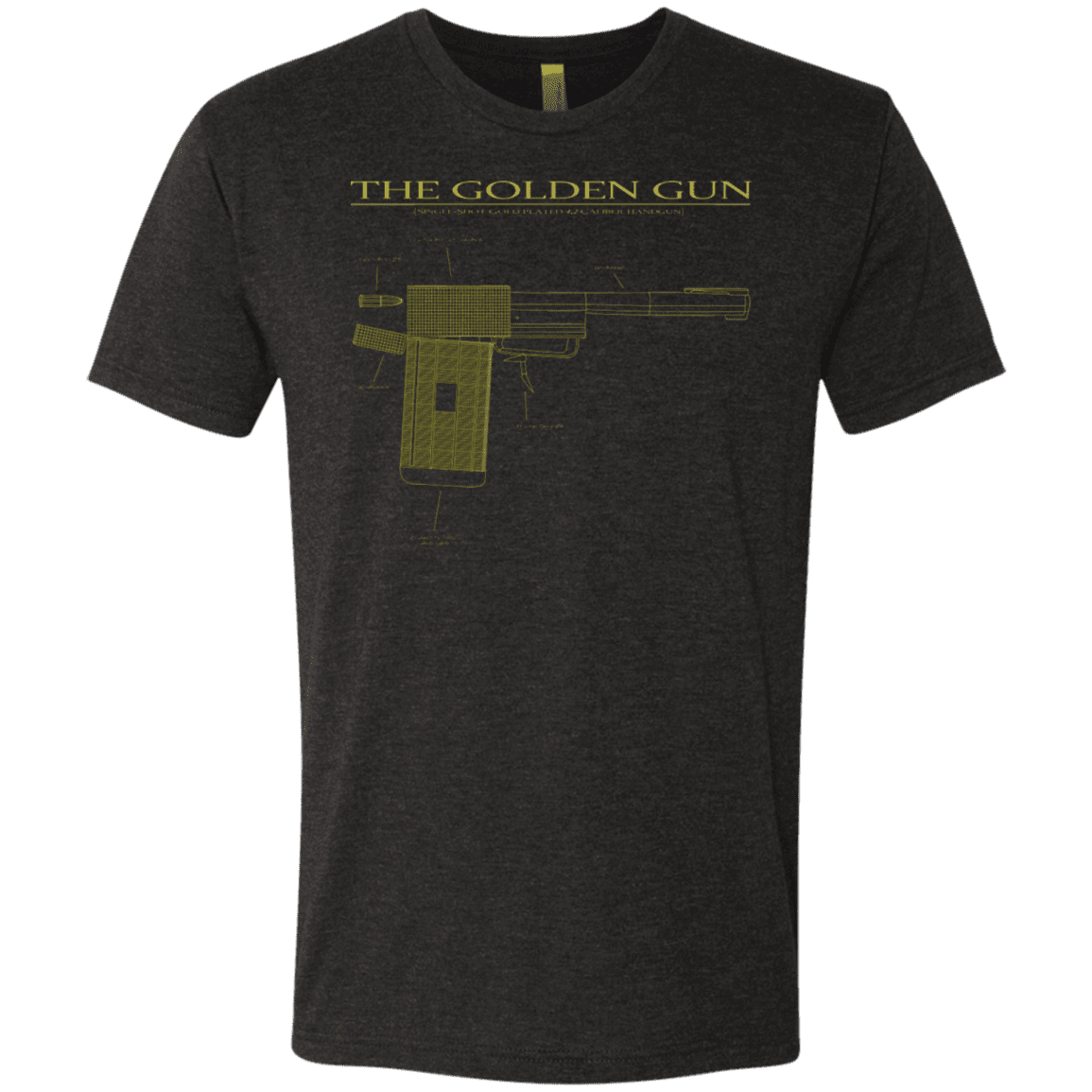 T-Shirts Vintage Black / S The Golden Gun Men's Triblend T-Shirt