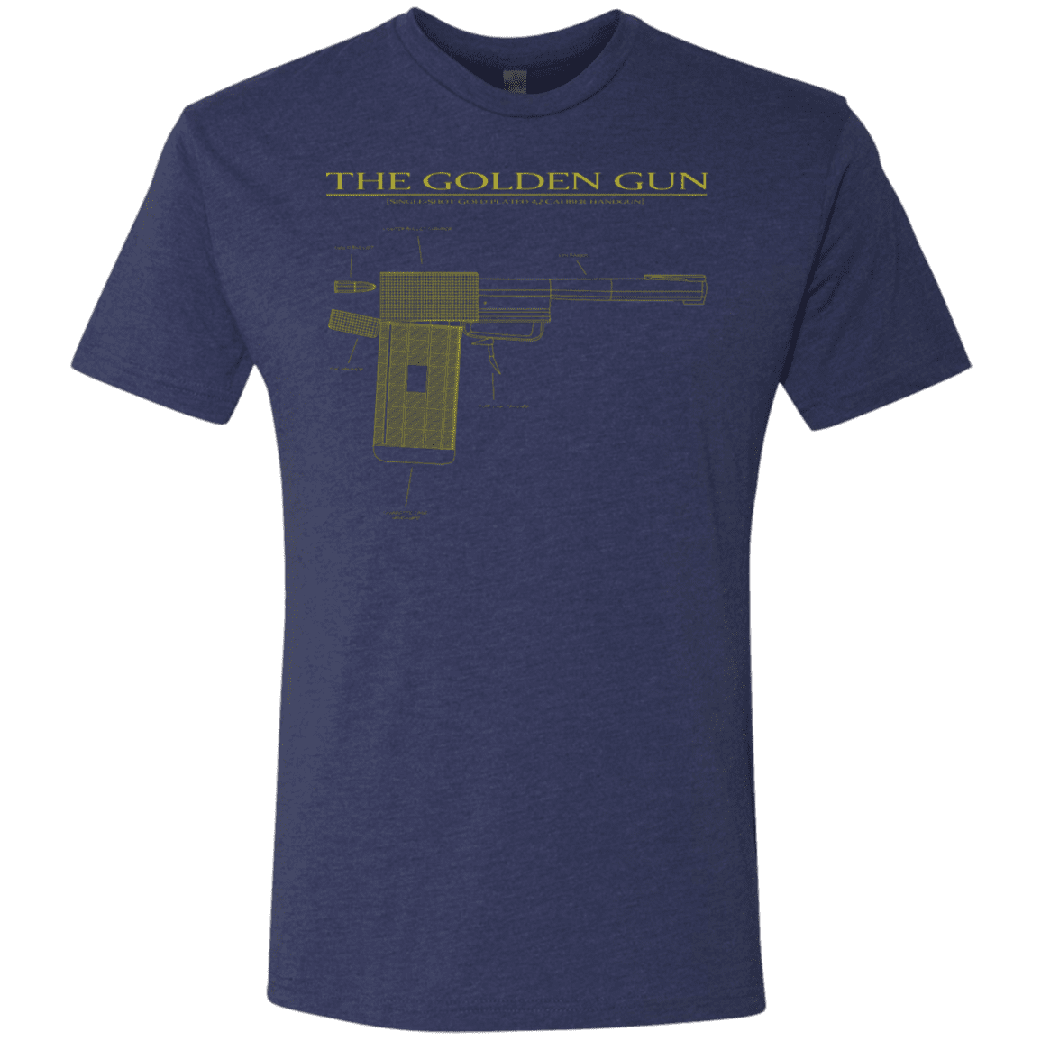 T-Shirts Vintage Navy / S The Golden Gun Men's Triblend T-Shirt