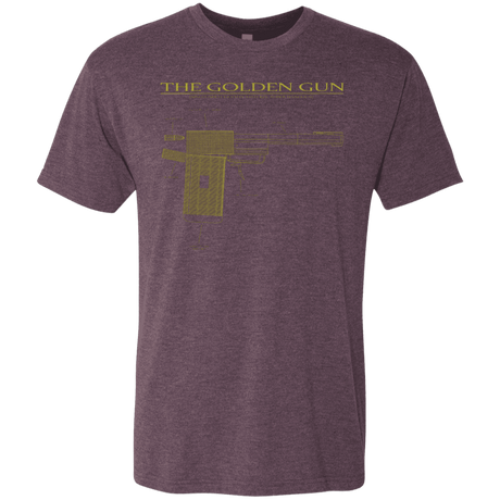 T-Shirts Vintage Purple / S The Golden Gun Men's Triblend T-Shirt