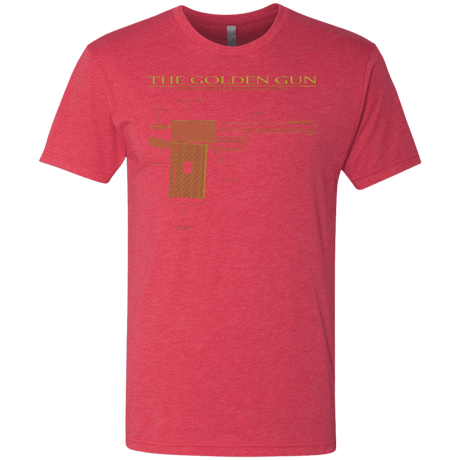 T-Shirts Vintage Red / S The Golden Gun Men's Triblend T-Shirt