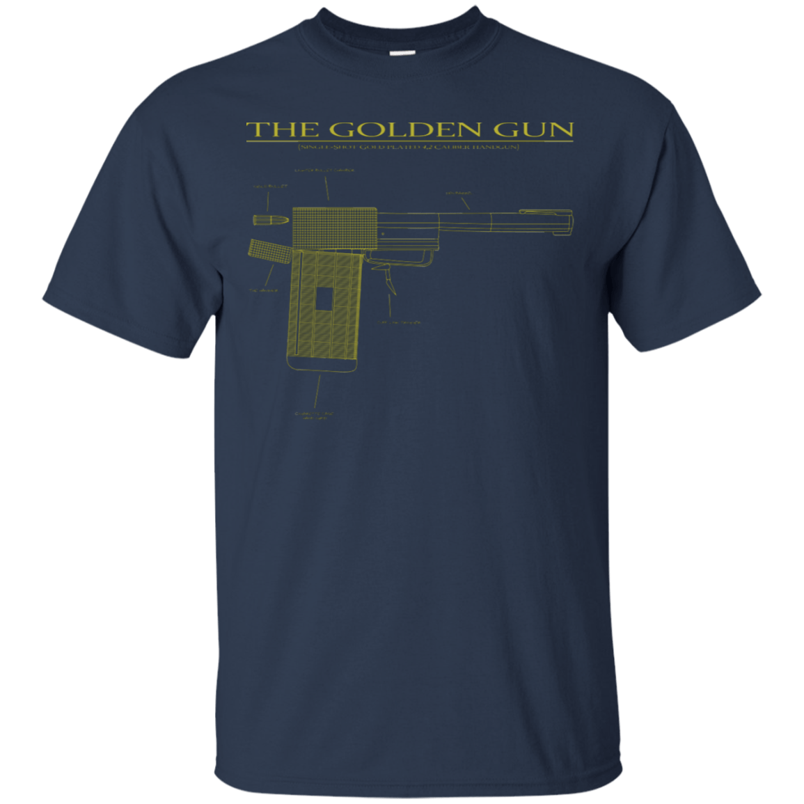 T-Shirts Navy / S The Golden Gun T-Shirt