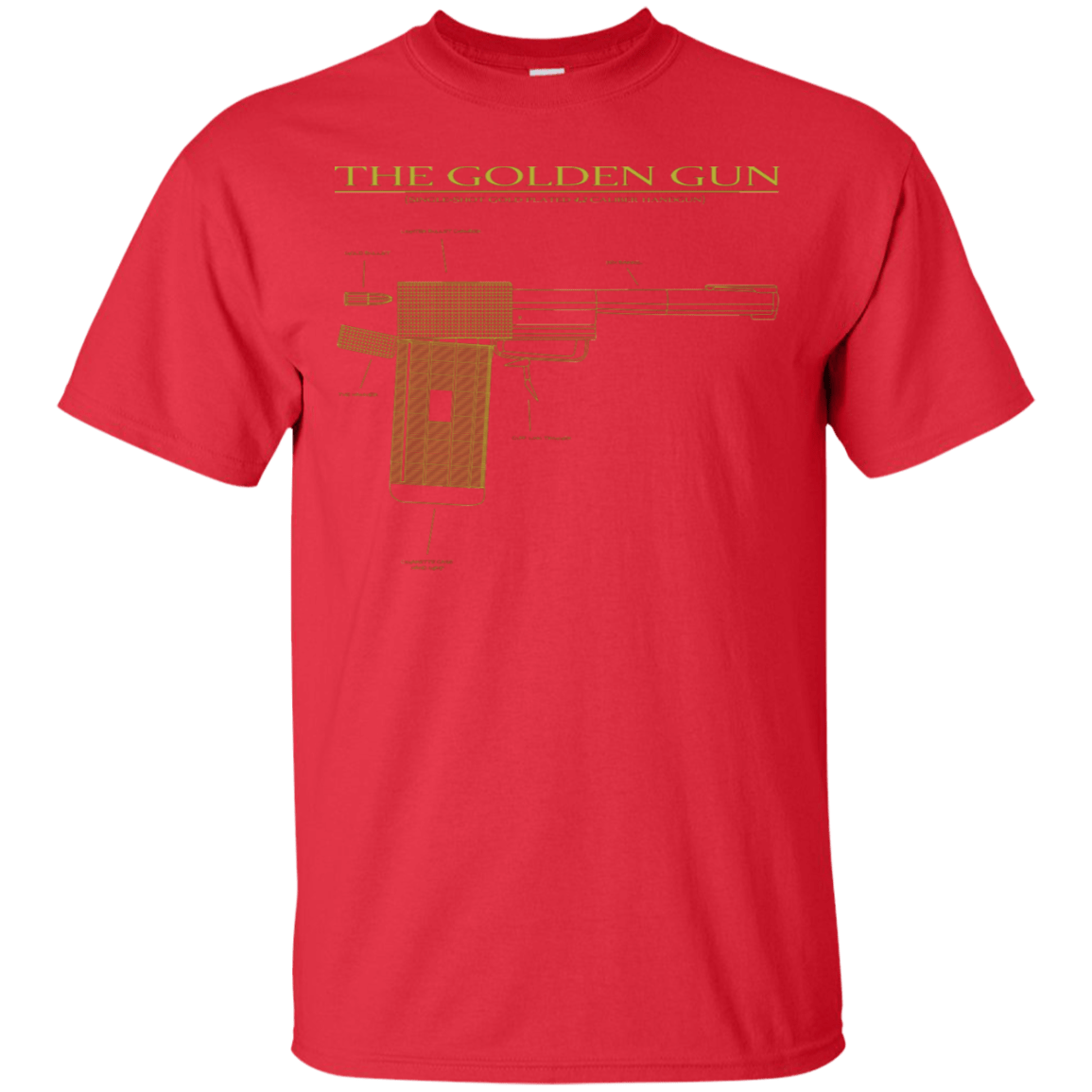 T-Shirts Red / S The Golden Gun T-Shirt