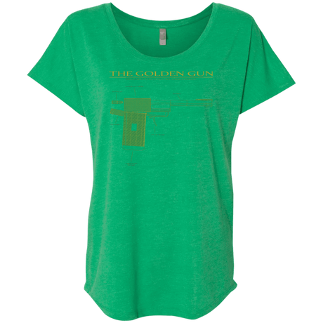 T-Shirts Envy / X-Small The Golden Gun Triblend Dolman Sleeve