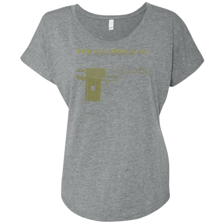 T-Shirts Premium Heather / X-Small The Golden Gun Triblend Dolman Sleeve