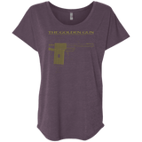 T-Shirts Vintage Purple / X-Small The Golden Gun Triblend Dolman Sleeve