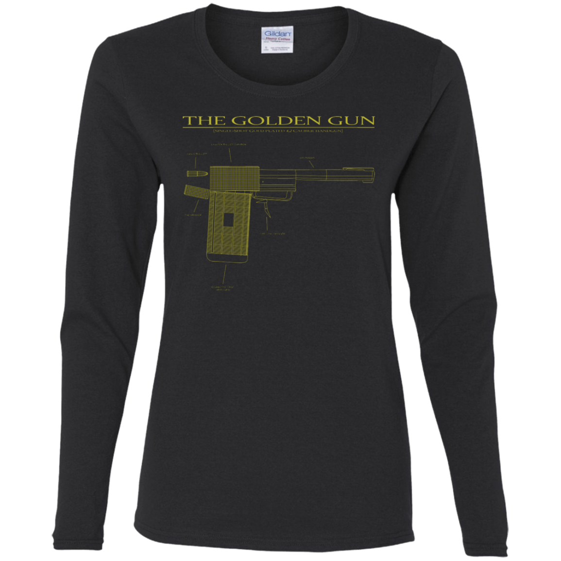 T-Shirts Black / S The Golden Gun Women's Long Sleeve T-Shirt