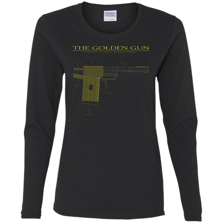 T-Shirts Black / S The Golden Gun Women's Long Sleeve T-Shirt