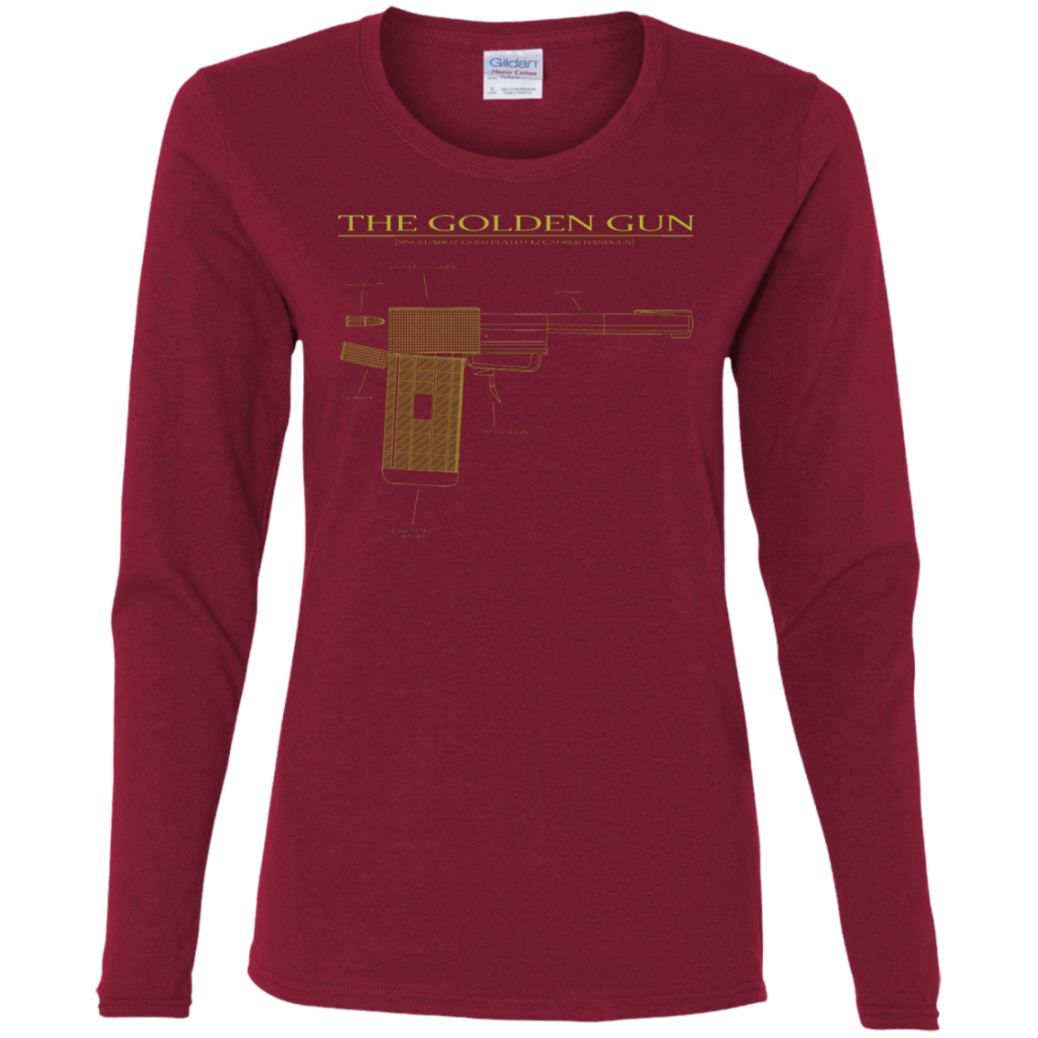T-Shirts Cardinal / S The Golden Gun Women's Long Sleeve T-Shirt