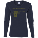 T-Shirts Navy / S The Golden Gun Women's Long Sleeve T-Shirt