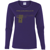 T-Shirts Purple / S The Golden Gun Women's Long Sleeve T-Shirt