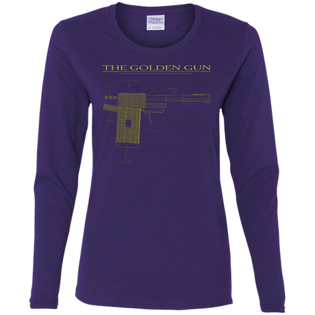 T-Shirts Purple / S The Golden Gun Women's Long Sleeve T-Shirt