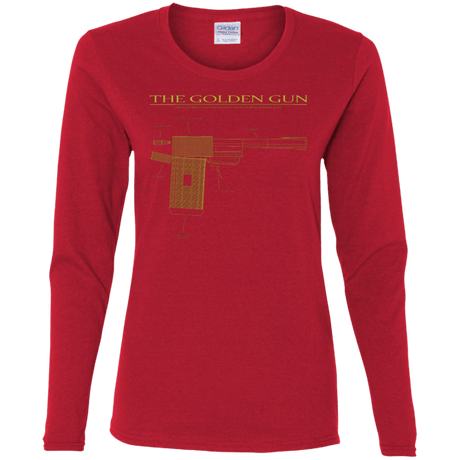 T-Shirts Red / S The Golden Gun Women's Long Sleeve T-Shirt