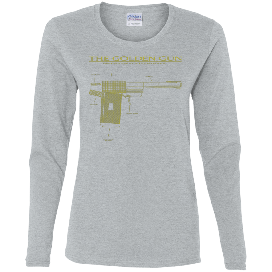 T-Shirts Sport Grey / S The Golden Gun Women's Long Sleeve T-Shirt