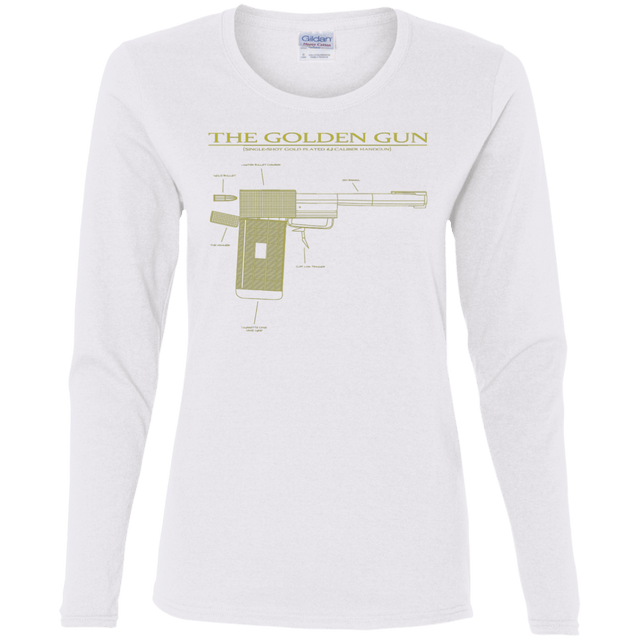 T-Shirts White / S The Golden Gun Women's Long Sleeve T-Shirt