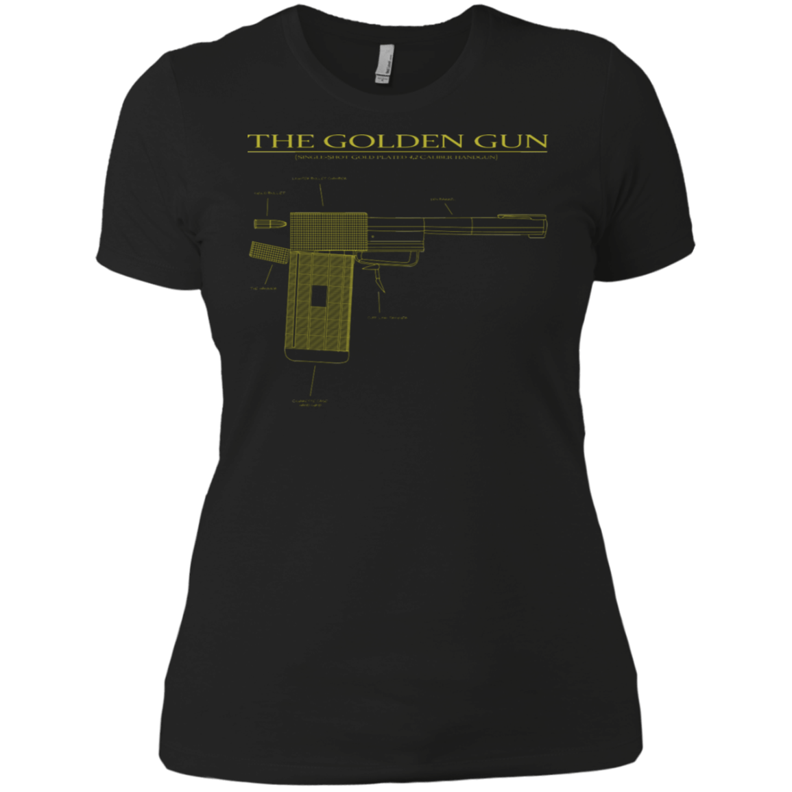 T-Shirts Black / X-Small The Golden Gun Women's Premium T-Shirt