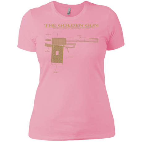 T-Shirts Light Pink / X-Small The Golden Gun Women's Premium T-Shirt