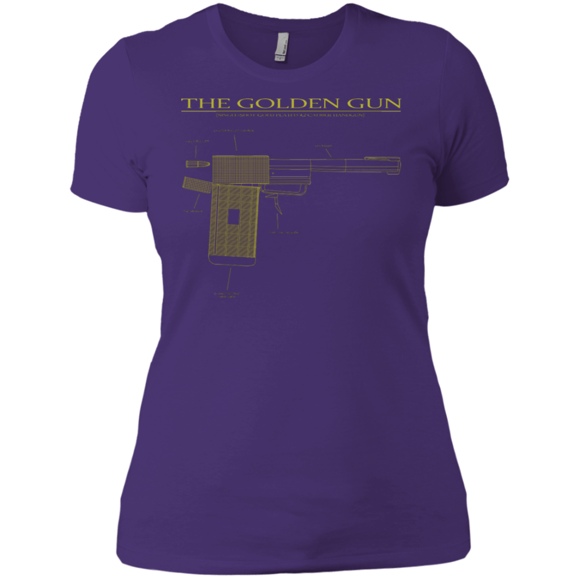 T-Shirts Purple Rush/ / X-Small The Golden Gun Women's Premium T-Shirt