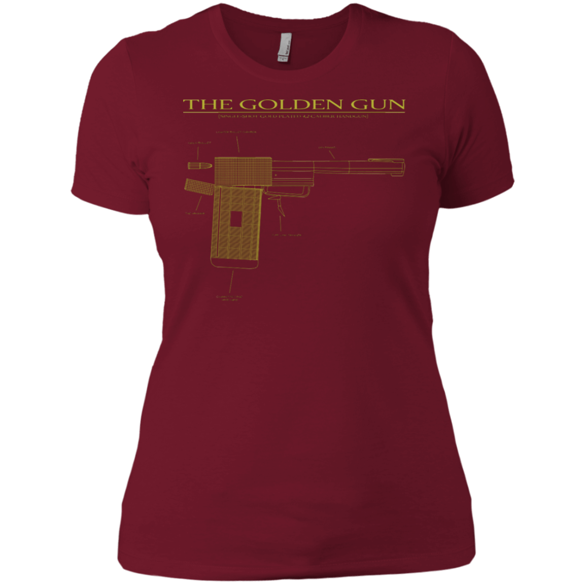 T-Shirts Scarlet / X-Small The Golden Gun Women's Premium T-Shirt