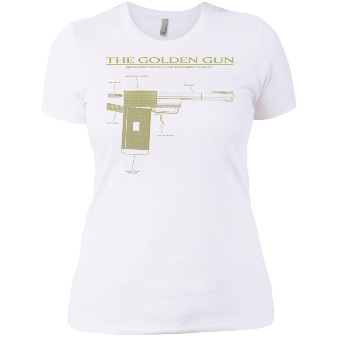 T-Shirts White / X-Small The Golden Gun Women's Premium T-Shirt