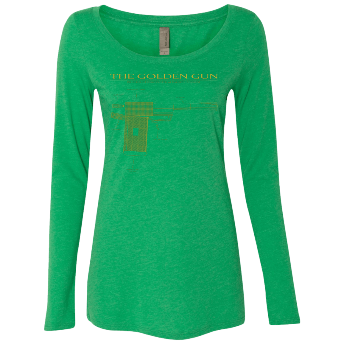 T-Shirts Envy / S The Golden Gun Women's Triblend Long Sleeve Shirt