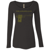 T-Shirts Vintage Black / S The Golden Gun Women's Triblend Long Sleeve Shirt