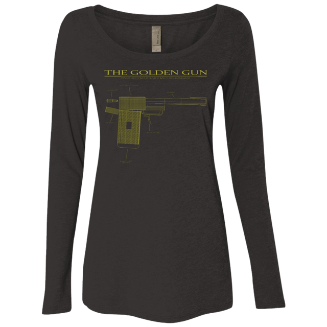 T-Shirts Vintage Black / S The Golden Gun Women's Triblend Long Sleeve Shirt