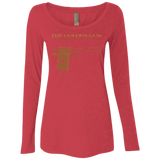 T-Shirts Vintage Red / S The Golden Gun Women's Triblend Long Sleeve Shirt