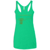 T-Shirts Envy / X-Small The Golden Gun Women's Triblend Racerback Tank