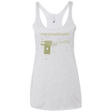T-Shirts Heather White / X-Small The Golden Gun Women's Triblend Racerback Tank