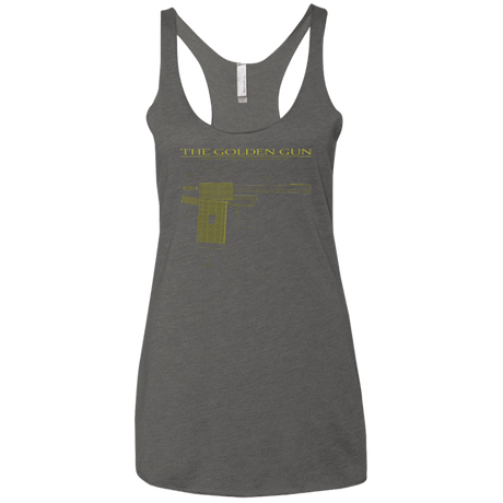 T-Shirts Premium Heather / X-Small The Golden Gun Women's Triblend Racerback Tank