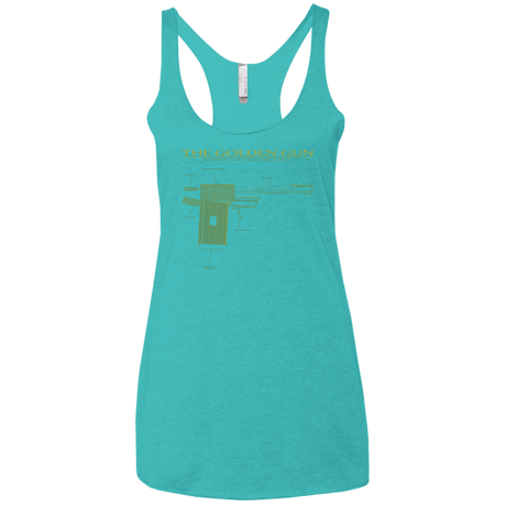 T-Shirts Tahiti Blue / X-Small The Golden Gun Women's Triblend Racerback Tank