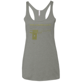 T-Shirts Venetian Grey / X-Small The Golden Gun Women's Triblend Racerback Tank