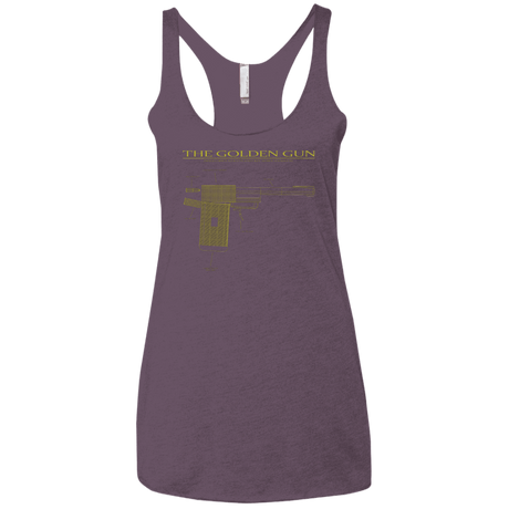 T-Shirts Vintage Purple / X-Small The Golden Gun Women's Triblend Racerback Tank