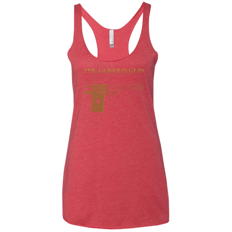 T-Shirts Vintage Red / X-Small The Golden Gun Women's Triblend Racerback Tank