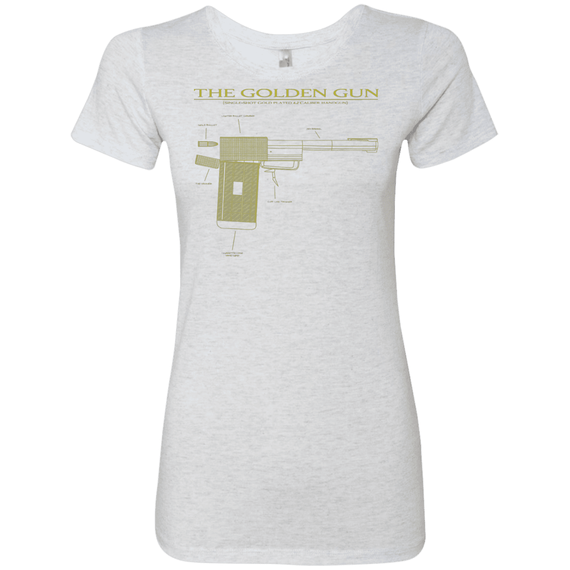 T-Shirts Heather White / S The Golden Gun Women's Triblend T-Shirt