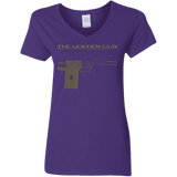 T-Shirts Purple / S The Golden Gun Women's V-Neck T-Shirt