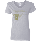 T-Shirts Sport Grey / S The Golden Gun Women's V-Neck T-Shirt