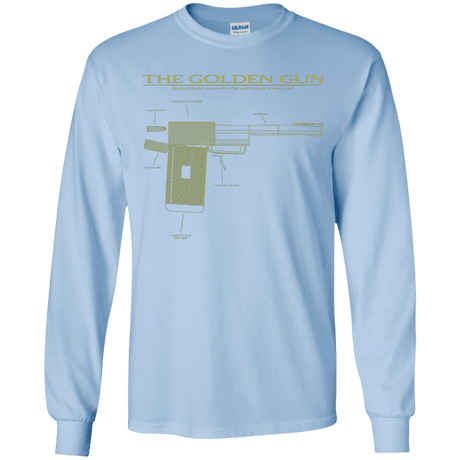 T-Shirts Light Blue / YS The Golden Gun Youth Long Sleeve T-Shirt