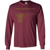 T-Shirts Maroon / YS The Golden Gun Youth Long Sleeve T-Shirt